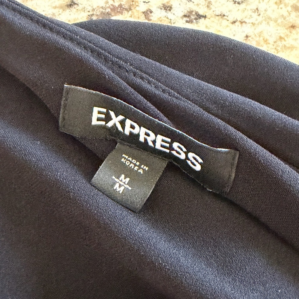 Express Black One-Shoulder Ruched Bodycon Dress - Picture 3 of 4
